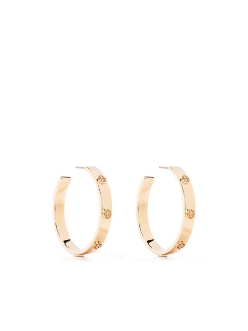 Orecchini a cerchio goffrati TORY BURCH | 147210720